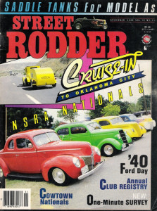 STREET RODDER 1986 NOV - MODEL A ROD GET SADDLE TANKS, COWTOWN NATIONALS